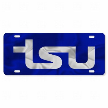 Tennessee State University Inlaid Car Tag