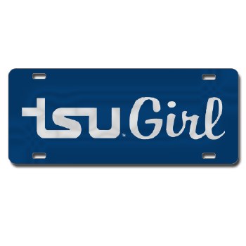 Tennessee State University Girl Car Tag