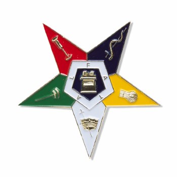 Order Of The Eastern Star Die Cut Shield Car Emblem - The College Crib