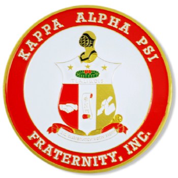 Kappa Alpha Psi Stamped Crest Car Emblem