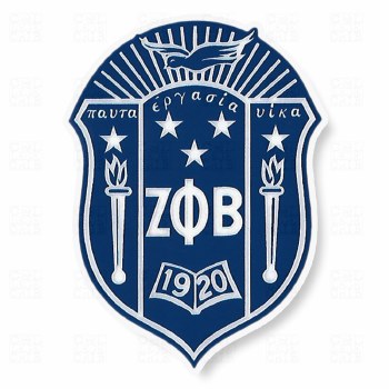 Zeta Phi Beta Shield Window Decal