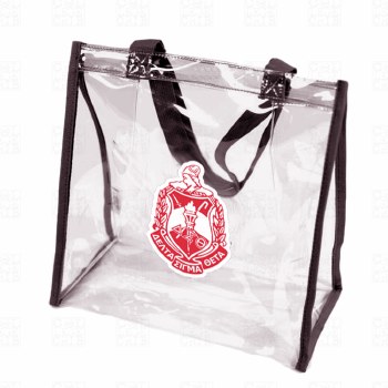 Delta Sigma Theta Crest Clear Stadium Totebag