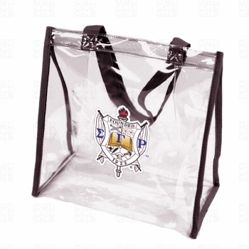 Sigma Gamma Rho Crest Clear Stadium Totebag
