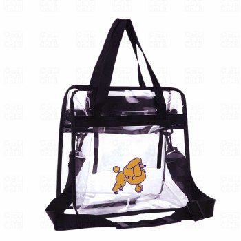 Sigma Gamma Rho Poodle Clear Zippered Totebag