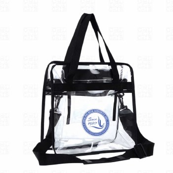 Zeta Phi Beta Seal Clear Zippered Totebag