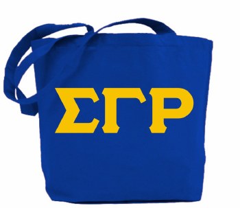Sigma Gamma Rho Colors Jumbo Zipper Tote Bag