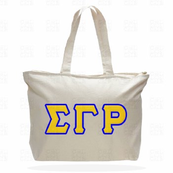 Sigma Gamma Rho Zipper Tote Bag