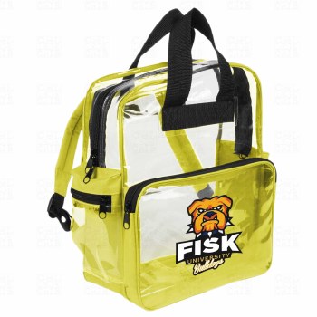 Fisk University Bulldog Mascot Clear Lite Backpack
