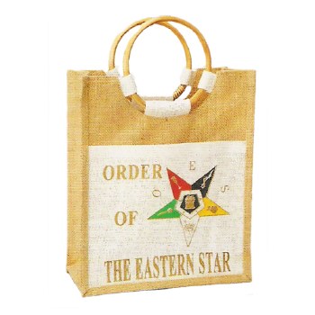 Order of the Eastern Star Mini Lady Jute Bag