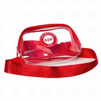 Delta Sigma Theta Clear Crossbody Purse