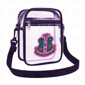 Alpha Kappa Alpha Crest Clear Sling Pouch