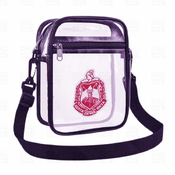 Delta Sigma Theta Crest Clear Sling Pouch