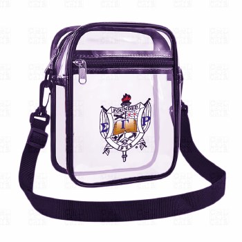 Sigma Gamma Rho Crest Clear Sling Pouch