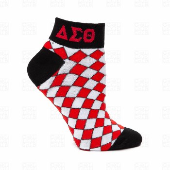 Delta Sigma Theta Sorority Argyle Socks