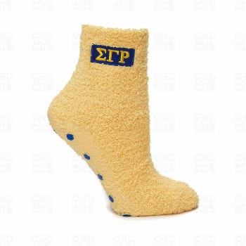Sigma Gamma Rho Fuzzy Gripper Socks