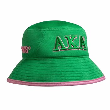 Alpha Kappa Alpha Raised 3D Letters  Bucket Hat