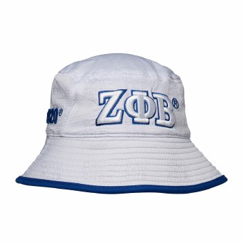 Zeta Phi Beta Raised 3D Letters  Bucket Hat
