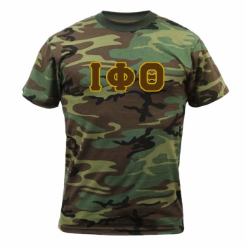 Iota Phi Theta Camo Letter T-Shirt