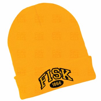 Fisk University Yellow Gold Folded Beanie