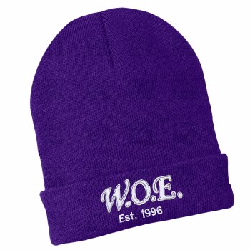 Women of Empowerment Purple Folded Beanie