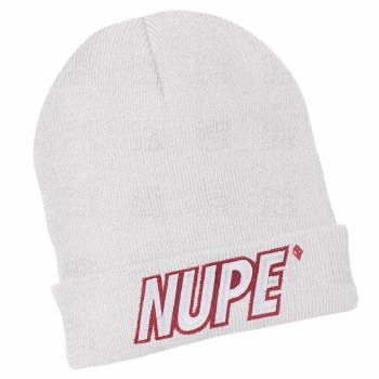 Kappa Alpha Psi Nupe White Folded Beanie