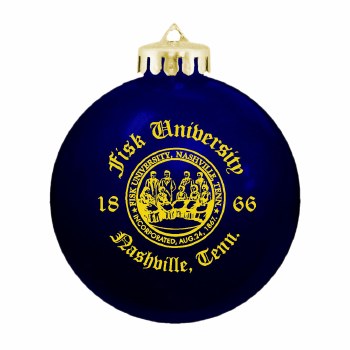 Fisk University Decorative Tree Round Ornament Ball
