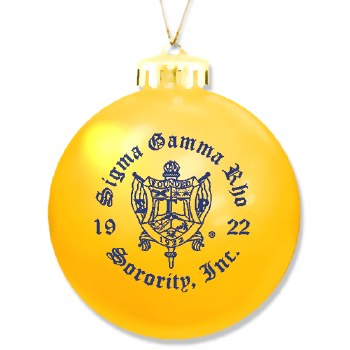 Sigma Gamma Rho Ornament Ball