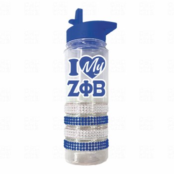 Zeta Phi Beta Bling Water Bottle