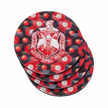 Delta Sigma Theta Crest Coaster Set