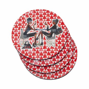 Delta Sigma Theta Sorors Table Talk Coaster Set