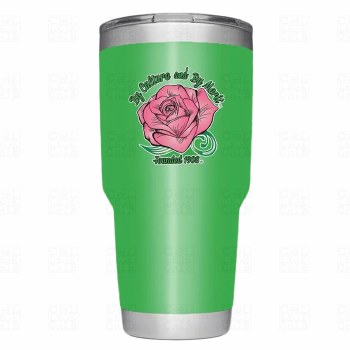 Alpha Kappa Alpha 40 Oz. Flower Series Steel Tumbler