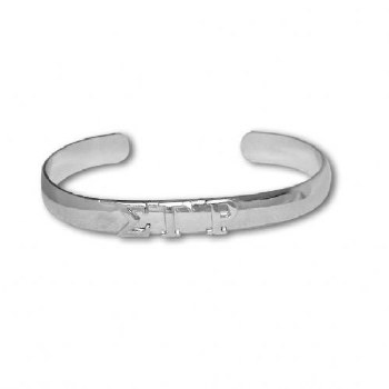Sigma Gamma Rho Silver Plated Bangle
