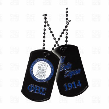 Phi Beta Sigma Signature Dog Tag