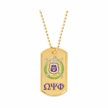 Omega Psi Phi Signature Dog Tag