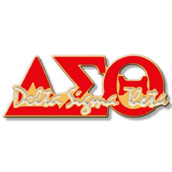 Delta Sigma Theta Signature Lapel Pin