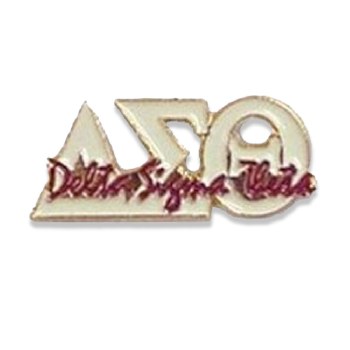Delta Sigma Theta Signature Lapel Pin