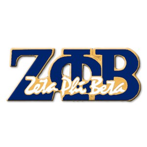 Zeta Phi Beta Signature Lapel Pin