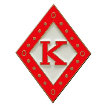 Kappa Alpha Psi Mascot Diamond K Lapel Pin
