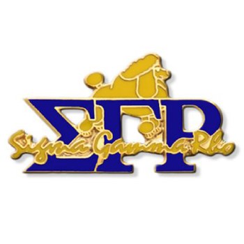 Sigma Gamma Rho Signature &amp; Mascot Lapel Pin