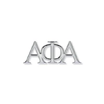 Alpha Phi Alpha Silver Letter Lapel Pin