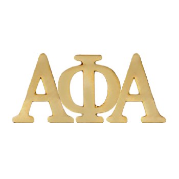 Alpha Phi Alpha Gold Letter Lapel Pin