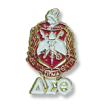 Delta Sigma Theta Shield &amp; Letters Lapel
