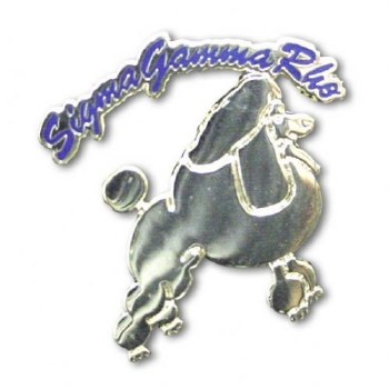 Sigma Gamma Rho Poodle Rocker Lapel Pin