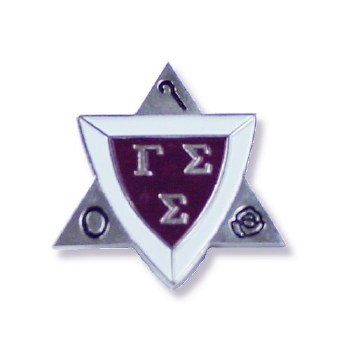 Gamma Sigma Sigma Color Crest Lapel Pin