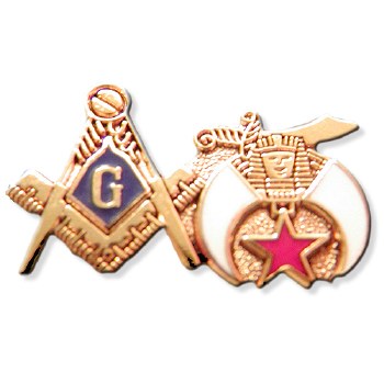 Mason &amp; Shriner Combo Lapel Pin