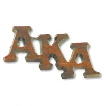 Alpha Kappa Alpha Large Wooden Lapel Pin