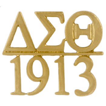 Delta Sigma Theta Chapter Bar Gold Lapel