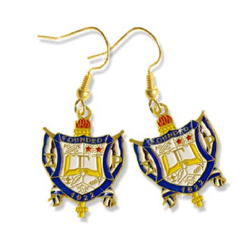 Sigma Gamma Rho Shield Earrings