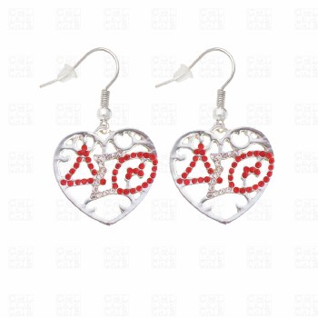 Delta Sigma Theta Filigree Earrings