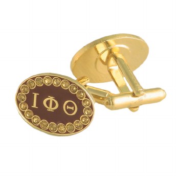 Iota Phi Theta Rhinestone Cuff Links